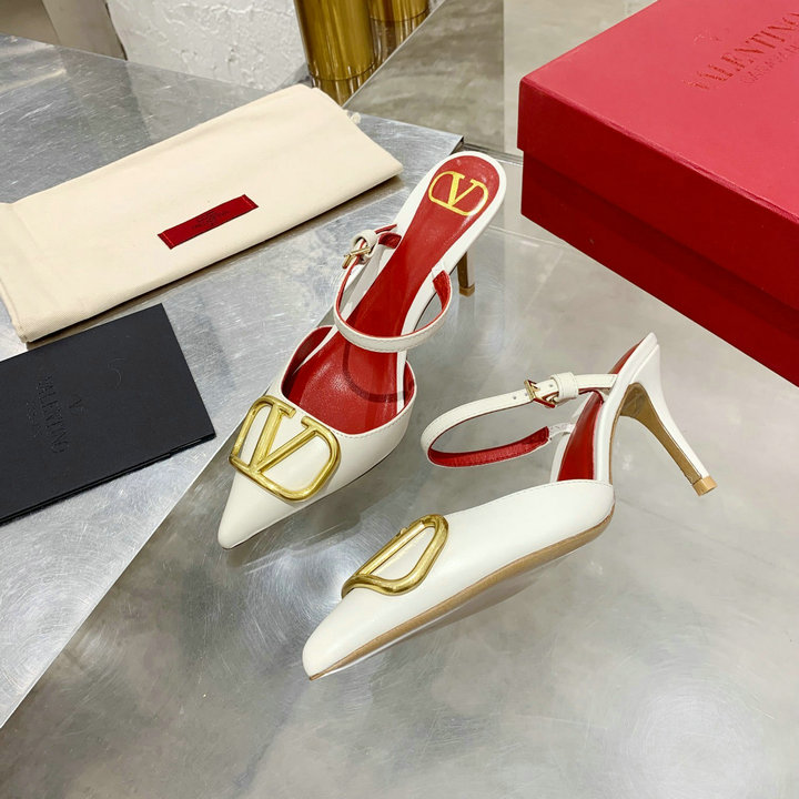 ヴァレンティノ Valentino 26-VTJ21004P 2021年夏最新入荷 ガラヴァーニ Vロゴ シグネチャーミュール ハイヒールサンダル ピンヒール