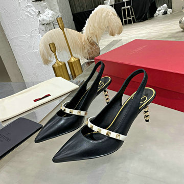 ヴァレンティノ Valentino 26-VTJ21005P 2021年夏最新入荷 スリングバックパンプス ハイヒールシューズ スカルプチュアルヒール レディースシューズ