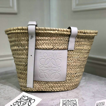 ロエベ LOEWE 99-LE22392B　2020年最新入荷 バスケットバッグ トートバッグ ハンドバッグ ショルダーバッグ レディースかばん ヤシの葉＋カーフ