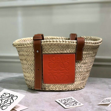 商品名称：ロエベ LOEWE 99-LE22393R　2021年最新入荷 バスケット スモールバッグ トートバッグ ハンドバッグ ショルダーバッグ レディースかばん ヤシの葉＋カーフ