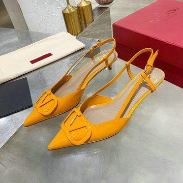 ヴァレンティノ Valentino 26-VTJ21009DQQY 2021年夏最新入荷 Vロゴ シグネチャー スリングバック パンプス ローヒールシューズ ピンヒール レディースシューズ
