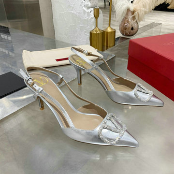ヴァレンティノ Valentino 26-VTJ21009GPZ  2021年夏最新入荷 Vロゴ シグネチャー スリングバック パンプス ハイヒールシューズ ピンヒール レディースシューズ