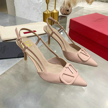 ヴァレンティノ Valentino 26-VTJ21009GQQF  2021年夏最新入荷 Vロゴ シグネチャー スリングバック パンプス ハイヒールシューズ ピンヒール レディースシューズ