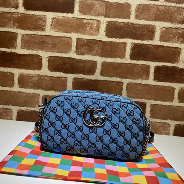 グッチ GUCCI 057-GG447632BQL 2021年最新入荷 GGマーモント マルチカラー スモール ショルダーバッグ 斜め掛け ショルダーバッグ クロスボディバッグ