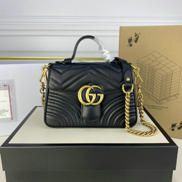 商品名称：グッチ GUCCI 057-GG547260PK　2021年最新入荷 GGマーモント ミニ トップハンドルバッグ トートバッグ ハンドバッグ 2way 斜め掛け ショルダーバッグ クロスボディ