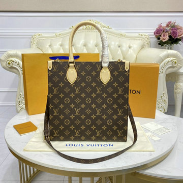 ルイヴィトン LOUISVUITTON 057-M45848　2021年最新入荷 プティット サックプラ トップハンドルバッグ トートバッグ 2way ショルダーバッグ モノグラムキャンパス