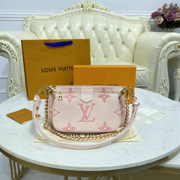 ルイヴィトン LOUISVUITTON 057-M80447F　2021年最新入荷 ミュルティ ポシェット アクセソワール ショルダーバッグ ポーチ チェーンウォレット グレインレザー