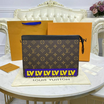 ルイヴィトン LOUISVUITTON 057-M80792　2021年最新入荷 ポシェット 手持ちかばん クラッチバッグ ポーチ メンズかばん モノグラムキャンパス