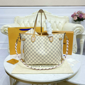 ルイヴィトン LOUISVUITTON 057-N50047　2021年最新入荷 ネヴァーフル MM トートバッグ ハンドバッグ ショッピングバッグ レディースかばん ダミエアズールキャンパス