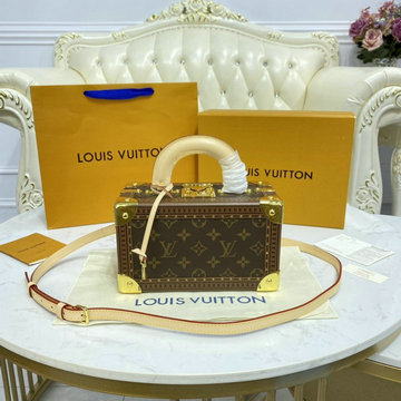 ルイヴィトン LOUISVUITTON 057-M45673　2021年最新入荷 VALISETTE TRESOR トートバッグ 2way ショルダーバッグ ボックス モノグラムキャンパス