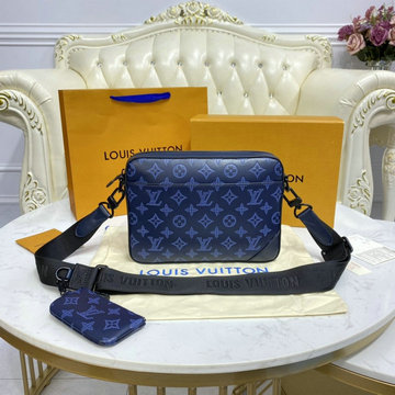 ルイヴィトン LOUISVUITTON 057-M45730　2021年最新入荷 デュオ メッセンジャーバッグ フラップバッグ 斜め掛け ショルダーバッグ メンズかばん クロスボディバッグ