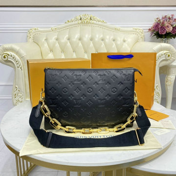 ルイヴィトン LOUISVUITTON 057-M57783　2021年最新入荷 クッサン MM ショルダーバッグ クロスボディバッグ レディースかばん モノグラム パターン ラムレザー