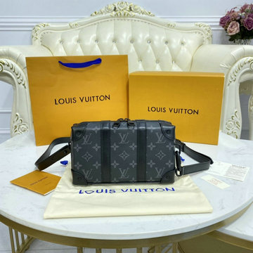 ルイヴィトン LOUISVUITTON 057-M69838　2021年最新入荷 ソフトトランク ウォレット 斜め掛け ショルダーバッグ クロスボディバッグ モノグラム エクリプス キャンバス
