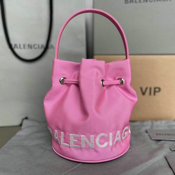 バレンシアガ BALENCIAGA GH-BA104QFH　2021年最新入荷 Wheel ドローストリング バゲットバッグ トートバッグ ハンドバッグ 斜め掛け ショルダーバッグ
