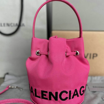 バレンシアガ BALENCIAGA GH-BA104QMH　2021年最新入荷 Wheel ドローストリング バゲットバッグ トートバッグ ハンドバッグ 斜め掛け ショルダーバッグ