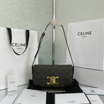 セリーヌ CELINE GH-CE194143BK　2021年最新作 トリオンフバッグ ホーボーバッグ トートバッグ 肩掛け ショルダーバッグ レディースかばん カーフレザー