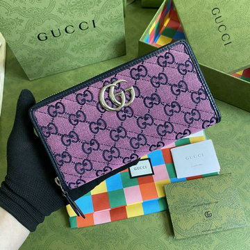 商品名称：グッチ GUCCI GH-GG443123BFH　2021年最新作 GGマーモント ジッピーウォレット ファスナー長財布 ロングウォレット カーフレザー