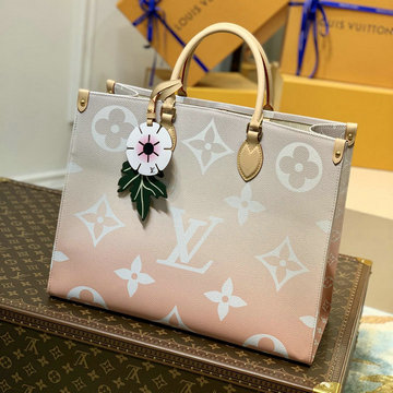 ルイヴィトン LOUISVUITTON GH-M57640　2021年最新作 オンザゴー GM ハンドバッグ トートバッグ ママバッグ ショッピングバッグ モノグラム ジャイアント キャンバス