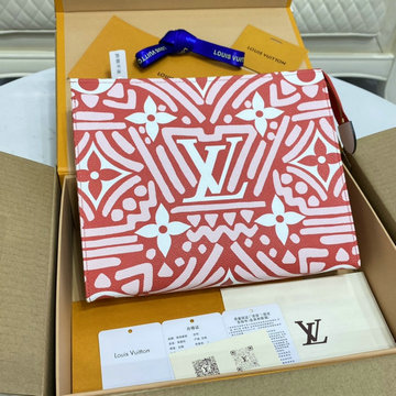 商品名称：ルイヴィトン LOUISVUITTON 057-M45477　2021年最新作 ポシェット ヴォワヤージュ MM ポーチ 手持ちかばん クラッチバッグ メンズかばん テキスタイル