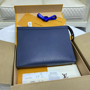 商品名称：ルイヴィトン LOUISVUITTON 057-M30677　2021年最新作 ポシェット ヴォワヤージュ MM ポーチ 手持ちかばん クラッチバッグ メンズかばん タイガレザー