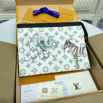 商品名称：ルイヴィトン LOUISVUITTON 057-M66639　2021年最新作 ポシェット ヴォワヤージュ MM ポーチ 手持ちかばん クラッチバッグ メンズかばん モノグラムキャンパス
