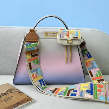 フェンディ FENDI 168-FD8282MPFL　2021年最新作 ピーカブー トップハンドルバッグ トートバッグ ハンドバッグ 2way ショルダーバッグ レディースかばん