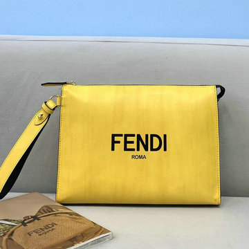 フェンディ FENDI 168-FD8351Y　2021年最新作 フラット スリム クラッチ ストラップ付き 手持ちかばん メンズかばん セカンドバッグ