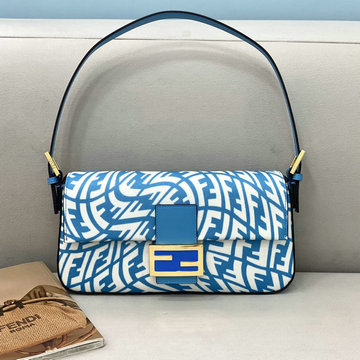 フェンディ FENDI 168-FD8378LL　2021年最新作 バゲット 1997 ミディアムバッグ 肩掛け ショルダーバッグ FFヴァーティゴ グラフィックプリント キャンバスバッグ