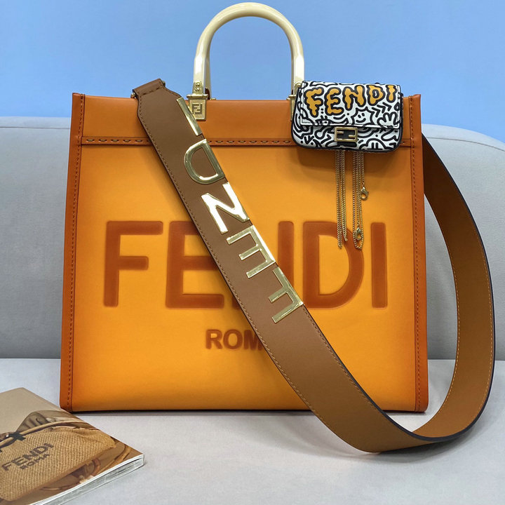 フェンディ FENDI 168-FD80009sC　2021年最新作 サンシャイン ミディアム トートバッグ ハンドバッグ トップハンドルバッグ ショッピングバッグ