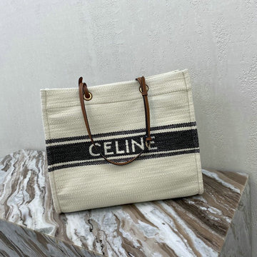 セリーヌ CELINE DDB-CE192172BK　2021年最新入荷 スクエア カバ トートバッグ 肩掛け ショルダーバッグ レディースかばん プラン ソレイユ テキスタイル カーフスキン