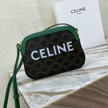 セリーヌ CELINE DDB-CE191522ZG　2021年最新入荷 ファルコ ミディアム バッグ 斜め掛け ショルダーバッグ レディースかばん トリオンフキャンバス カーフスキン