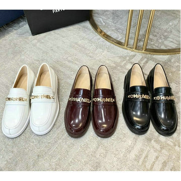 シャネル CHANEL 26-CHJ21019 2021年最新入荷 ローファーシューズ フラットシューズ レディースシューズ カジュアル カーフレザー