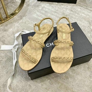 シャネル CHANEL  26-CHJ21026X 2021年夏最新入荷 スリングバック サンダル フラットシューズ ぺたんこサンダル レディースシューズ