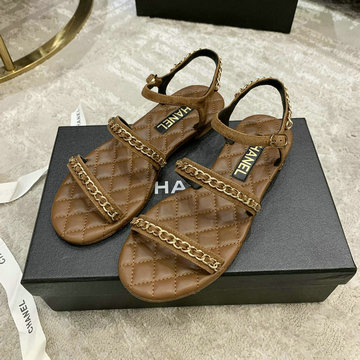 商品名称：シャネル CHANEL 26-CHJ21026K 2021年夏最新入荷 スリングバック サンダル フラットシューズ ぺたんこサンダル レディースシューズ