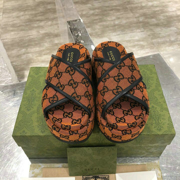 商品名称：グッチ GUCCI 26-GGJ21002DS 2021年夏最新入荷 プラットフォームサンダル 厚底ミュール スライドサンダル