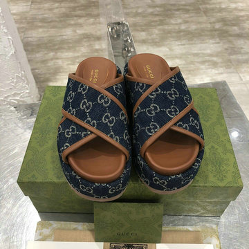 商品名称：グッチ GUCCI 26-GGJ21002P 2021年夏最新入荷 プラットフォームサンダル 厚底ミュール スライドサンダル