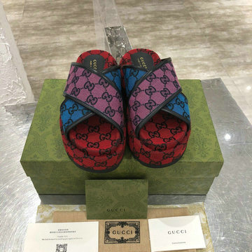 グッチ GUCCI 26-GGJ21002S  2021年夏最新入荷 プラットフォームサンダル 厚底ミュール スライドサンダル