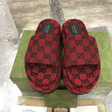 商品名称：グッチ GUCCI 26-GGJ21003DR  2021年夏最新入荷 プラットフォームサンダル 厚底ミュール スライドサンダル ウィメンズシューズ