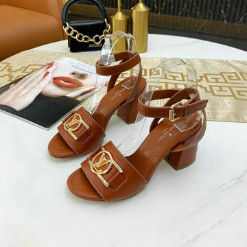 商品名称：ルイヴィトン LOUISVUITTON 26-LVJ21008Z 2021年夏最新入荷 ロックイットライン サンダル レディース ブロックヒールサンダル