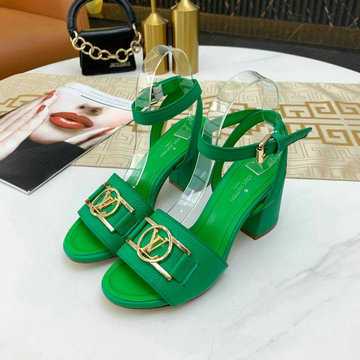 商品名称：ルイヴィトン LOUISVUITTON 26-LVJ21008G  2021年夏最新入荷 ロックイットライン サンダル レディース ブロックヒールサンダル