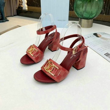 商品名称：ルイヴィトン LOUISVUITTON 26-LVJ21009R 2021年夏最新入荷 ロックイットライン サンダル レディース ブロックヒールサンダル