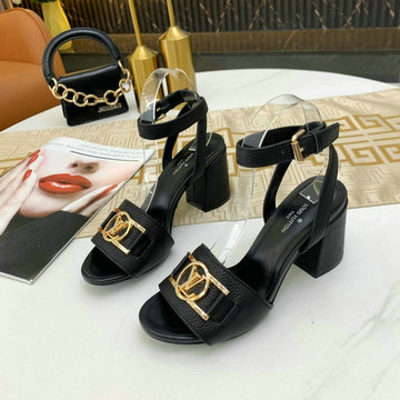商品名称：ルイヴィトン LOUISVUITTON 26-LVJ21008K  2021年夏最新入荷 ロックイットライン サンダル レディース ブロックヒールサンダル ハイヒールシューズ マイクロアウトソール