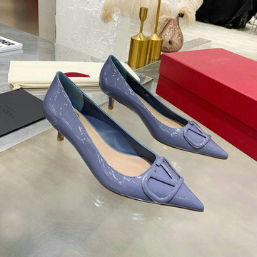 商品名称：ヴァレンティノ Valentino 26-VTJ21003DQQL 2021年夏最新入荷 ガラヴァーニ Vロゴ シグネチャーパンプス ローヒールシューズ ピンヒール