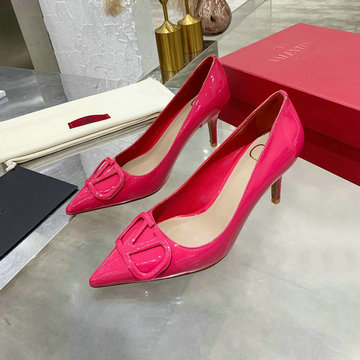 ヴァレンティノ Valentino 26-VTJ21003GQQM 2021年夏最新入荷 ガラヴァーニ Vロゴ シグネチャーパンプス ハイヒールシューズ ピンヒール