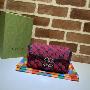 商品名称：グッチ GUCCI 057-GG476433BQR　2021年最新作 GGマーモント スーパーミニ バッグ 斜め掛け ショルダーバッグ クロスボディ レディースかばん レザー