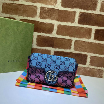商品名称：グッチ GUCCI 057-GG476433BPL　2021年最新作 GGマーモント スーパーミニ バッグ 斜め掛け ショルダーバッグ クロスボディ レディースかばん レザー