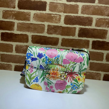 商品名称：グッチ GUCCI 057-GG602204BJ　2021年最新作 ホースビット 1955 フラワープリント 斜め掛け ショルダーバッグ クロスボディバッグ レディースかばん
