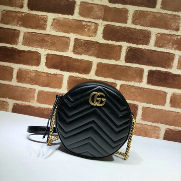 商品名称：グッチ GUCCI 057-GG550154K　2021年最新作 GGマーモント ラウンド ミニバッグ 斜め掛け ショルダーバッグ イブリングバッグ クロスボディバッグ カーフスキン
