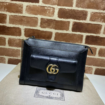 商品名称：グッチ GUCCI 057-GG648999QBK　2021年最新入荷 ダブルG付き スモール 斜め掛け ショルダーバッグ クロスボディバッグ チェーン レディースかばん