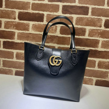 グッチ GUCCI 057-GG652680BK　2021年最新入荷 ダブルG付き スモール トートバッグ トップハンドルバッグ ハンドバッグ レディースかばん